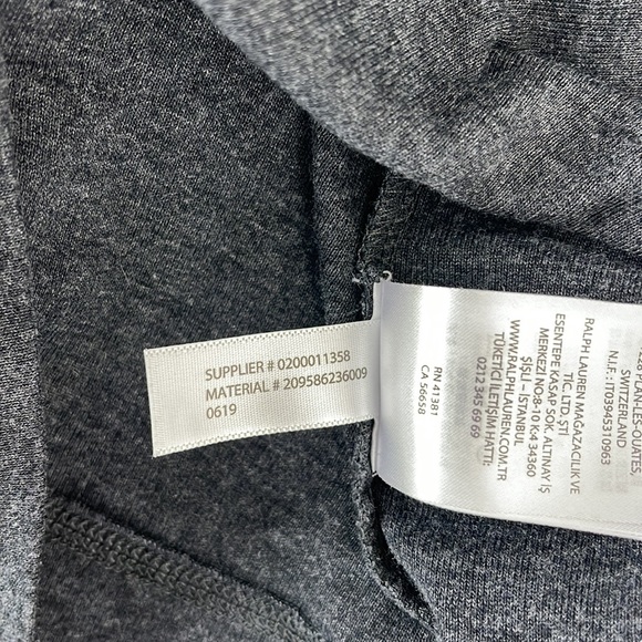 Lauren Ralph Lauren grey long sleeve shirt size medium - Picture 5 of 6